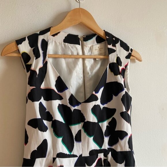 Kate Spade Black And White Butterfly Sheath Dress - Picture 3 of 12